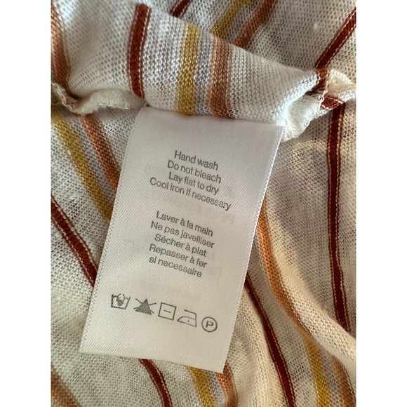 Veronica Beard Jeans Arion Striped Linen Muscle Tee Size‎ S - Picture 7 of 8
